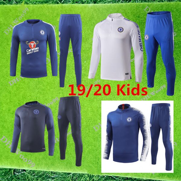 

player version boy soccer tracksuit 2019 pulisic lampard odoi jorginho giroud camiseta de football training suit 19 20 maillot camisetas, Black
