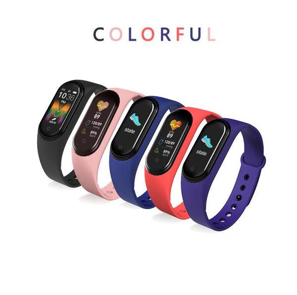 

m5 smart bracelet heart rate blood pressure fitness smart band watch ip67 waterproof larger-screen bluetooth pedometer sports wristband m5