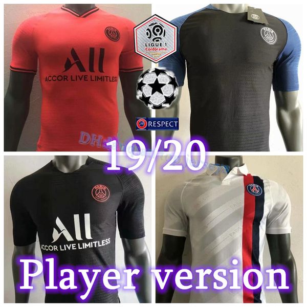 

2019 2020 player ver ion pari aint germain jer ey 7 mbappe verratti cavani arabia di maria cu tom 19 20 p g home away red football hirt