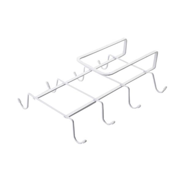 

coffee cup hanger cabinet shelves rack holder storage cupboard multifunctional