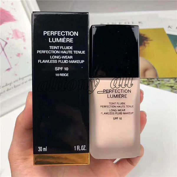 

famous brand new face makeup perfection lumiere liquid foundation 30ml long-wear flawless fluid makeup spf 10 with high quality