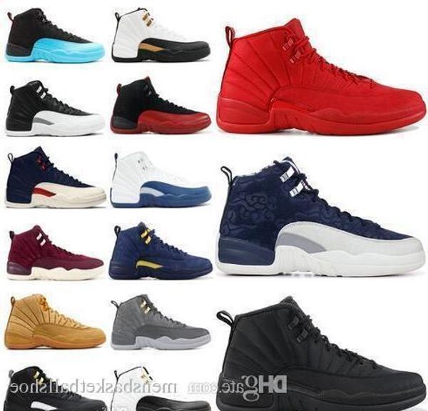 

new 12 12s mens basketball shoes 2019 new michigan wntr gym red nyc xii designer shoes sport sneakers trainers us13
