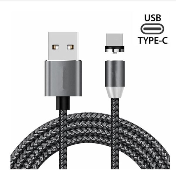 

2m magnetic usb cable type-c charging charge magnet charger for huawei p20 lite p30 pro phone cable