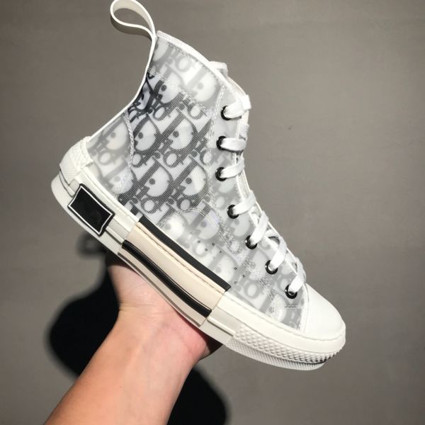 

19FW B23 Sneaker Косой High Low Top Sneakers марочные платформы Obliques Технический люкс Мужская обувь Женская B22 Мода Кроссовки Размер 36-44