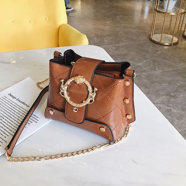 

2019 New Fashion Plaid Bucket bags Purse for Ladies bags for women shoulder Cross body bags zhifou/3