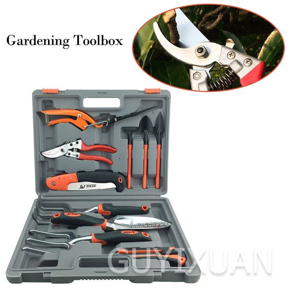 

14 piece gardening tools home garden flower planting vegetable potted flower pruning tool planting tool set