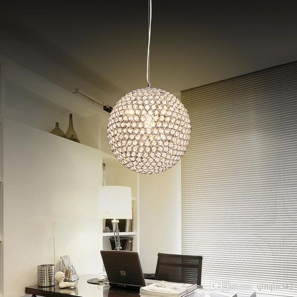 

crystal chandelier pendant light lamp chandelier modern k9 crystal ball fixture lighting led droplight for bar restuarant dining room sold b