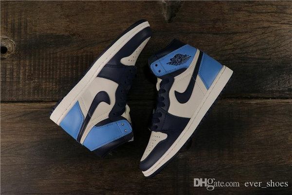 

2019 новый 1 ретро high og 1s obsidian 555088-140 женщины мужская баскетбольная обувь для мужчин университет синий тренер дизайнер спортивны, Black