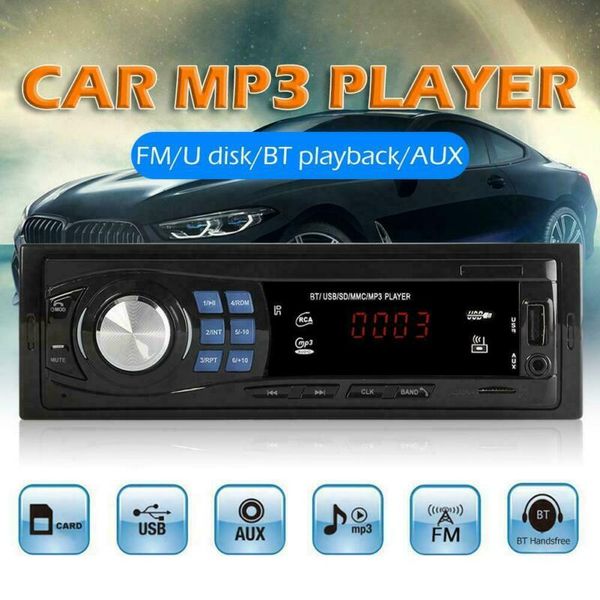 

1din car radio stereo in-dash bluetooth audio sd/usb/aux/fm head unit mp3 player