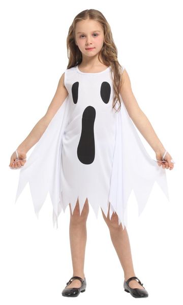 

shanghai story girl's halloween cosplay scream ghost print fancy dress costume role play party, Black;red