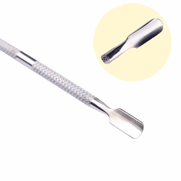 

coscelia 1pcs nail art tools pusher pedicure manicure care cleaner stainless steel cuticle pusher for uv gel nail polish lacquer