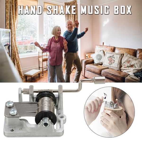 

mini hand diy music box cranking movement decorative collectibles(a variety of music available)household elderly younger supples
