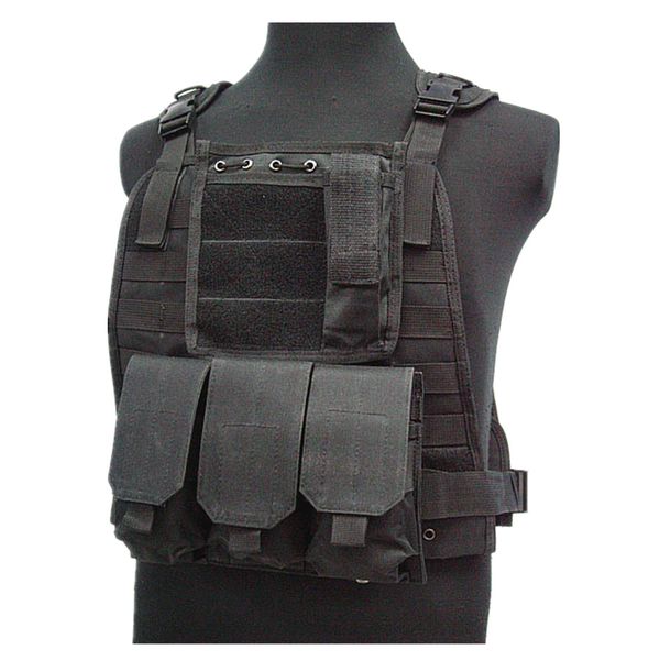 

us marine assault tactical molle plate carrier vest bk cb vest, Camo;black