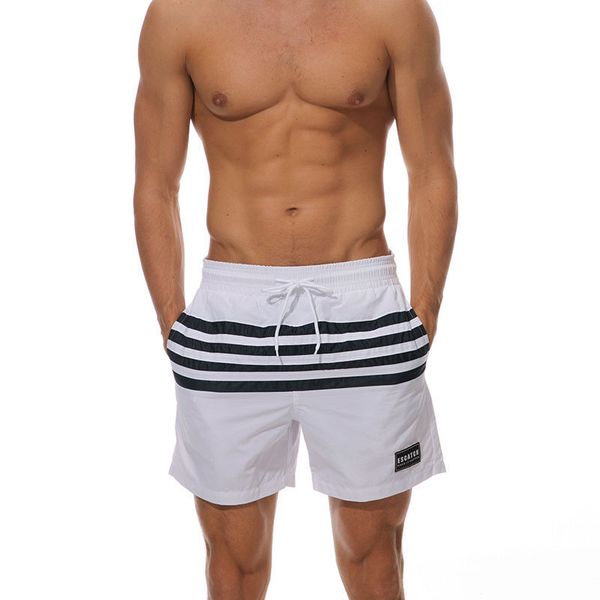 

лето купальники бордшортов mens бордшортов bermuda бич swimtrunks пляжная одежда quick short плюс размер m до xxxl, White;black