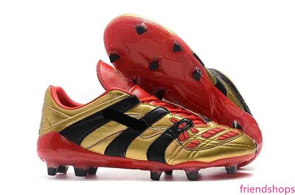 

new predator football boots accelerator electricity purecontrol black red champagne fg soccer shoes cleats designer men sneaker size 39-46