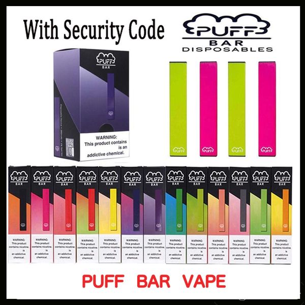 

19 Стиль Puff Бар Одноразовые Vape Pen устройства Бобы Starter Kits 280mAh Battey 1,3 мл картриджи Пустые Испаритель Pen Упаковка электронных сигарет