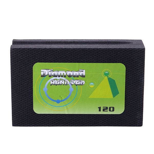 

manual polishing pad, with diamond abrasive sponge insert, 120 grit, black