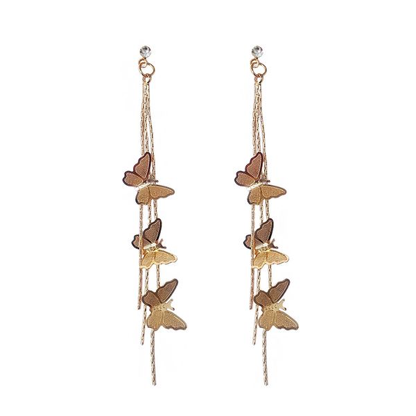 

s925 silver needle stud super fairy earrings, Golden;silver