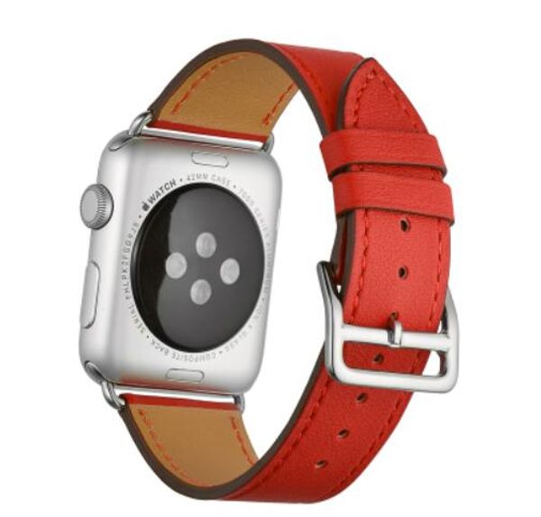 

Luxury Brand Genuine Leather Watchbands for Apple Watch Band 38 42mm iwatch Strap 1 2 3 4 bands Leather Strap Sports Bracelet Unisex