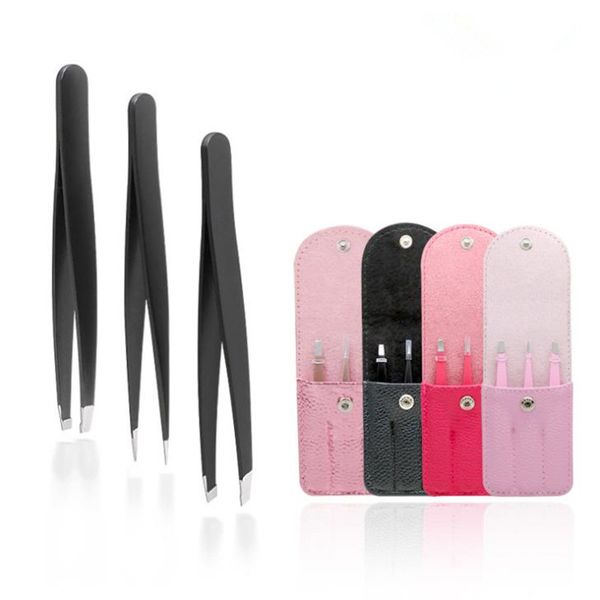 

eyebrow clips set comfortable washable portable stainless steel beauty tools eyebrow pliers set hair clips suit f2534