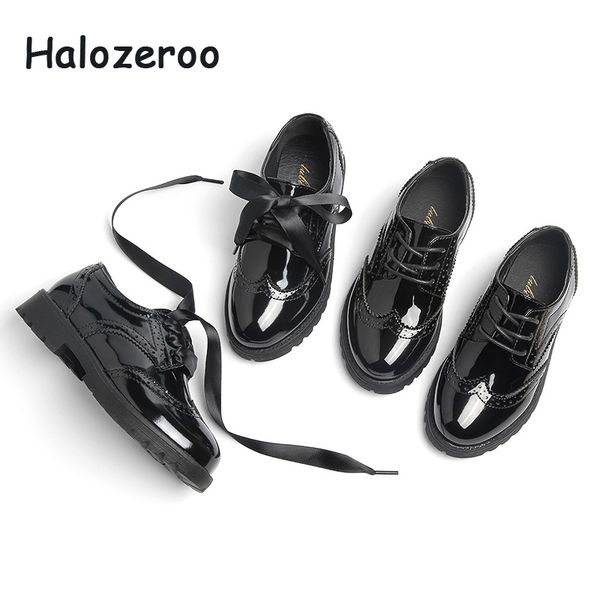 

2019 новая весна новорожденных девочек черные туфли детская мода квартиры малыша марка искусственная кожа оксфорд школьная обувь принцесса п, Black;red