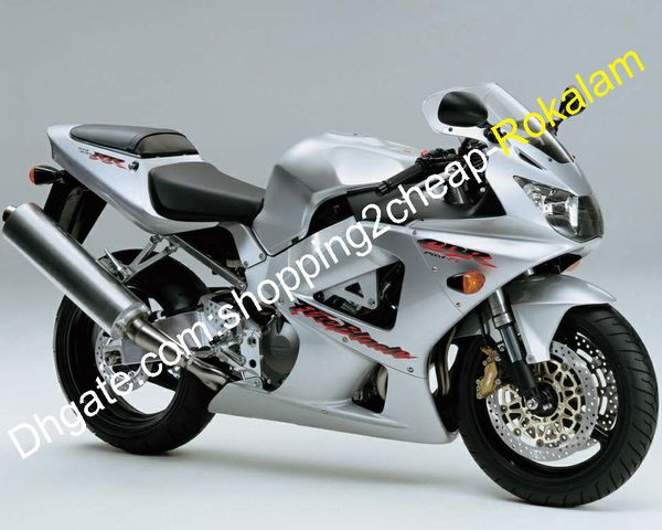 Para Honda Shell CBR900RR CBR 900 929 RR CBR900 900RR 929RR CBR929 2000 2001 Silver Abs Bodywork Fairing Kit (moldagem por injeção)