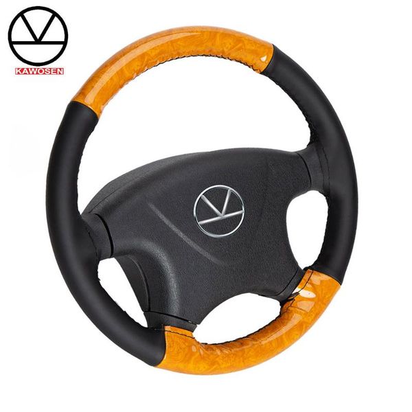 

kawosen 38cm micro fiber leather car steering wheel cover car accessories for women men volante esportivo diy handmade swch18