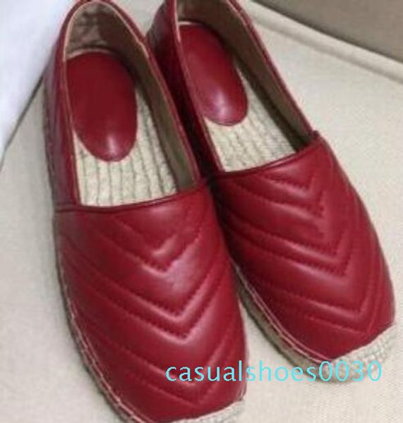 

2019ssic luxury women leather canvas shoes fashion designer flat shoes loafers mountaineering fisherman shoes loafers c30, Black