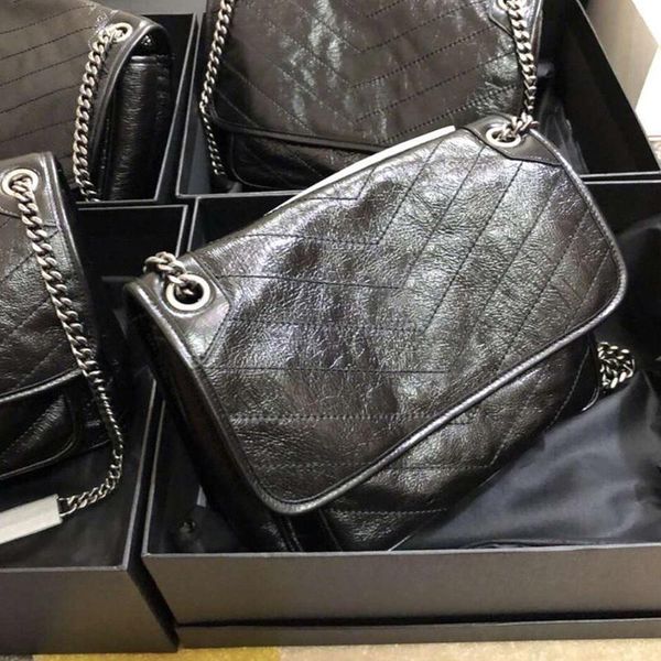 

free shipping2019 новая цепь сумка кожаная сумка ретро сумка niki плеча рук