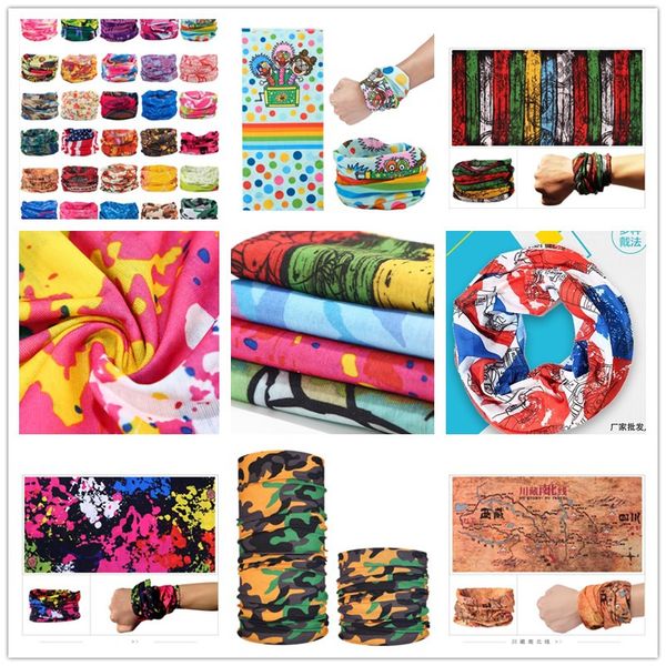 

дешевый многофункциональный полиэстер волшебный шарф на открытом воздухе бесшовная волшебная бандана спортивный головной платок влага влага, Red;brown