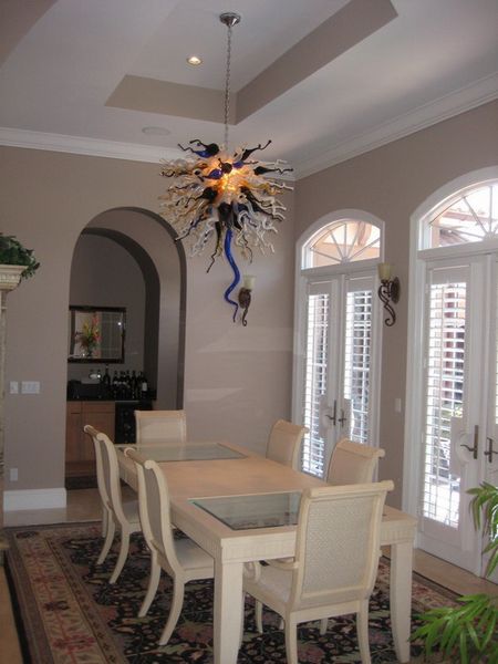 

100% handmade blown murano glass art chandelier energy saving led bulbs living room art deco ceiling lights