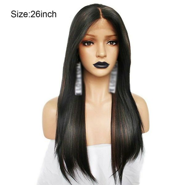 

13x6 lace front wig straight lace front human hair wigs for black women pre plucked brazilian lace frontal wig gossip remy hair, Black;brown