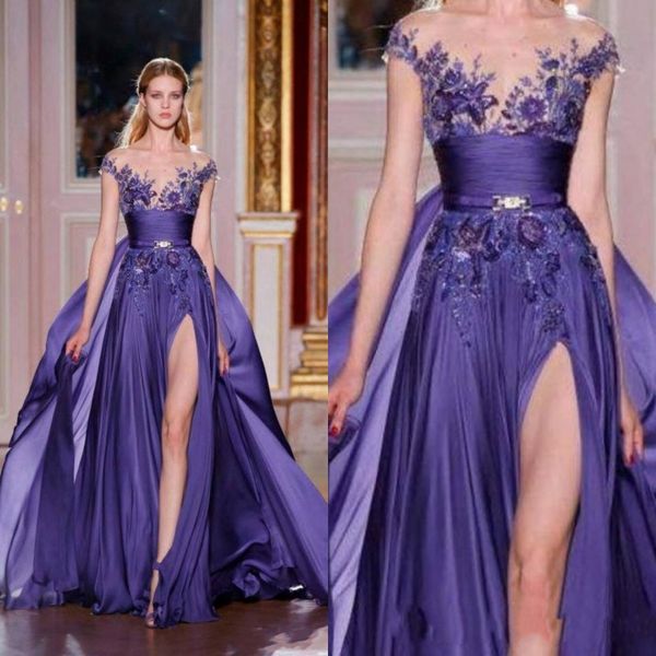 

2020 иолеовй zuhair murad длинне ион оѬона елева пѬом пла  аппликаими sexy, Black