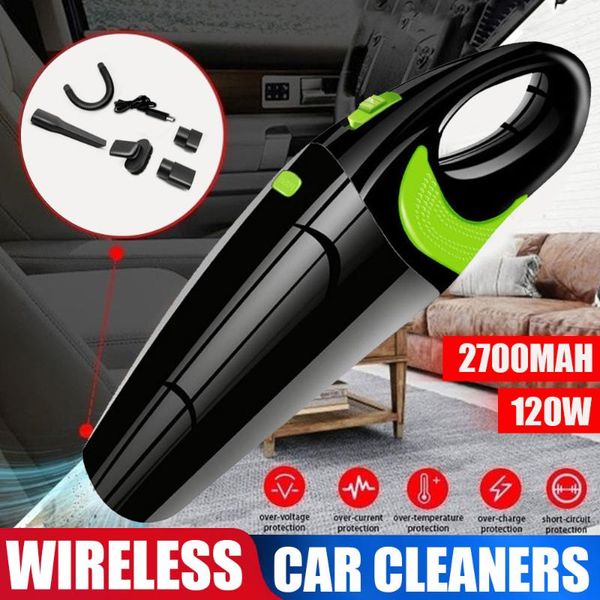 

handheld wireless car vacuum cleaner portable 120w 4000pa dust removal vacuum cleaner for car and home universal