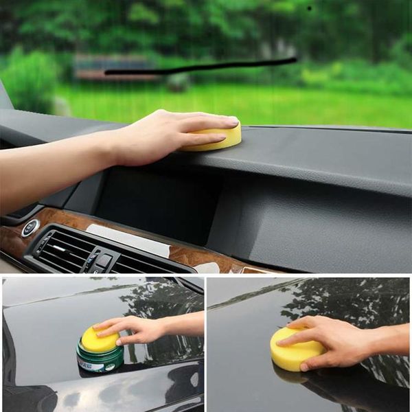 

10pcs waxing polish wax foam sponge pads cars vehicle glass clean oct 27