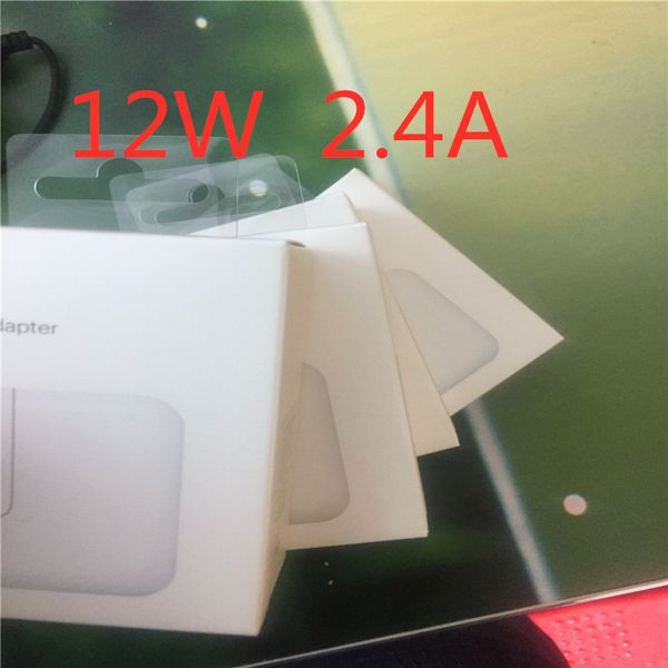 

50pc oem quality 5v 2 4a power adapter u eu uk plug fa t charging 12w charger u b adapter for ipad iphone with retail box