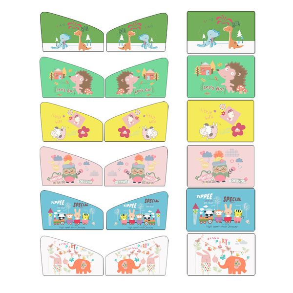 

car curtain cute cartoon pattern magnetic car sun shade curtain cartoon children window sunshade cover shield#613y40