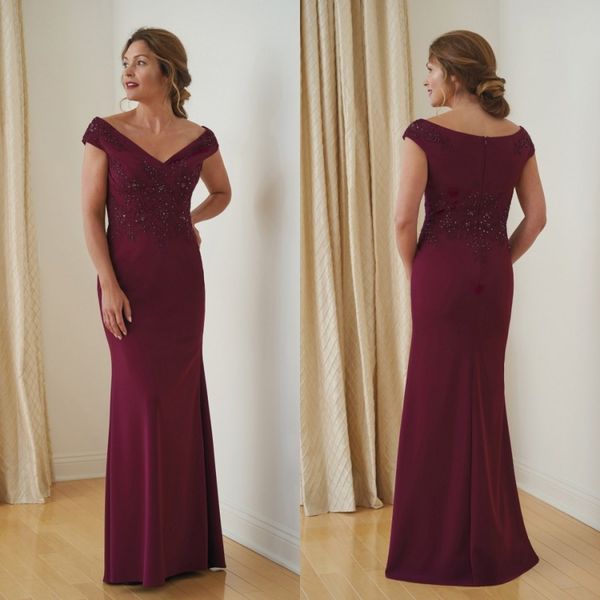 

жасмин 2019 мать невесты платья с плеча с коротким рукавом атласные вечерние платья длиной до пола формальные свадебные платья гостей, Black;red