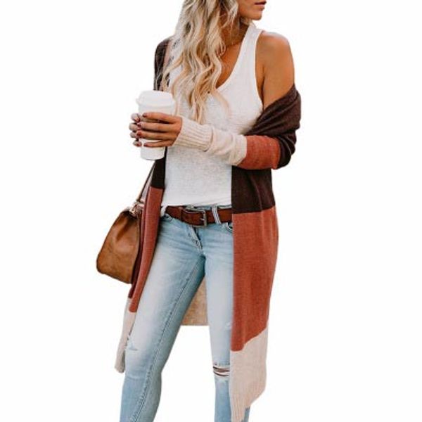 

womens designer knit cardigan striped sweaters for youth girls brand ol casual sweater coat fashion striped outerwear, White;black