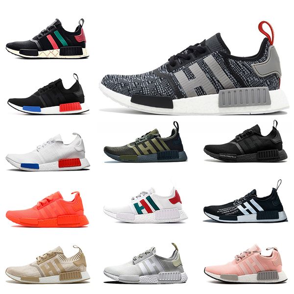 

new r1 women mens running shoes og classic thunder japan black cream beige tri-grey military green breathable run shoes trainers sneakers, White;red
