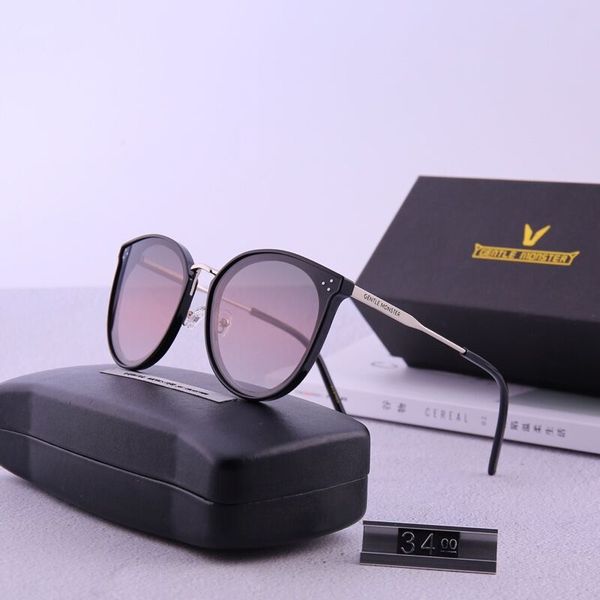 

2018fashion круглые солнцезащитные очки солнцезащитные очки дизайнерский бренд черный металлический каркас темные 50 мм стеклянные линзы для, White;black