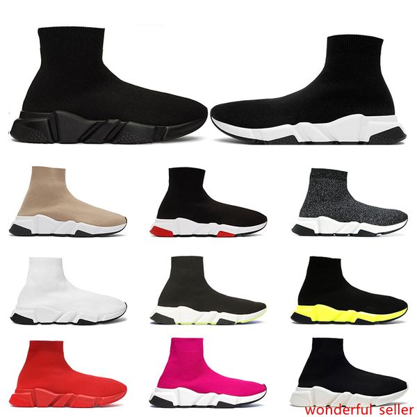 

new sock designer shoes luxury beige black white bule red pink flat fashion mens womens vintage sneakers fashion size 36-45