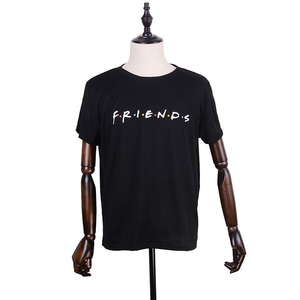 

мужчины с коротким рукавом friends letter печатные футболки подарочные унисекс одежда футболки с принтом хлопка унисекс топы тис, White;black