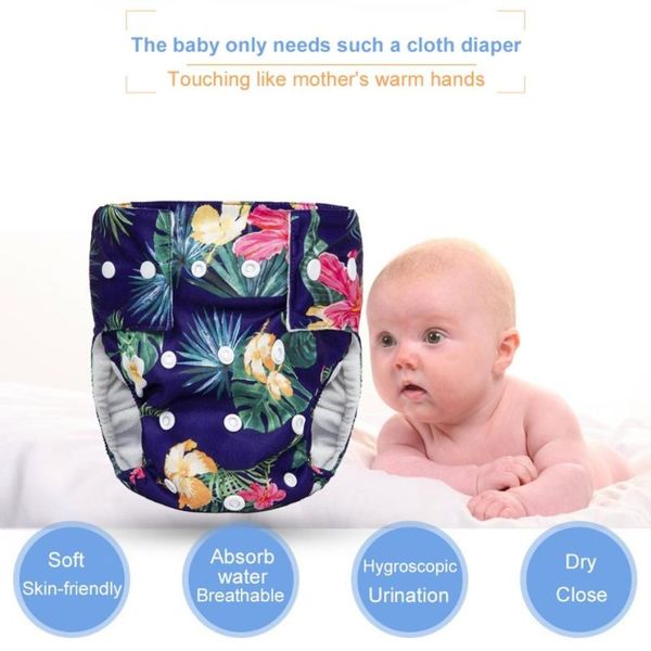 

baby washable reusable pocket nappy cover wrap suits birth to potty diaper