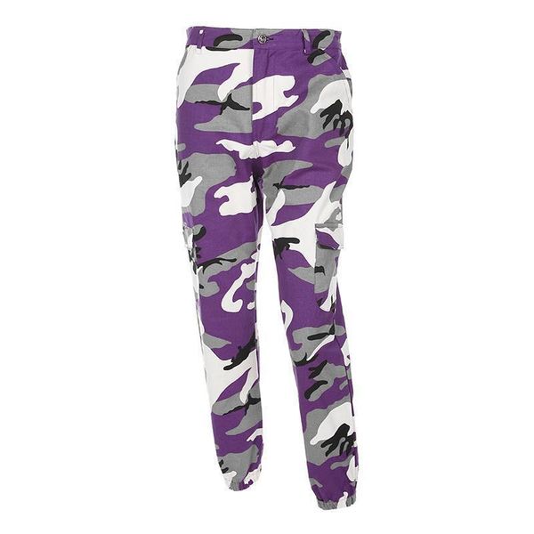 Moda Camouflage Jogger Calças Loose Women Pants Pantalon Femme Calças Tornozelo de comprimento lápis WS4375V