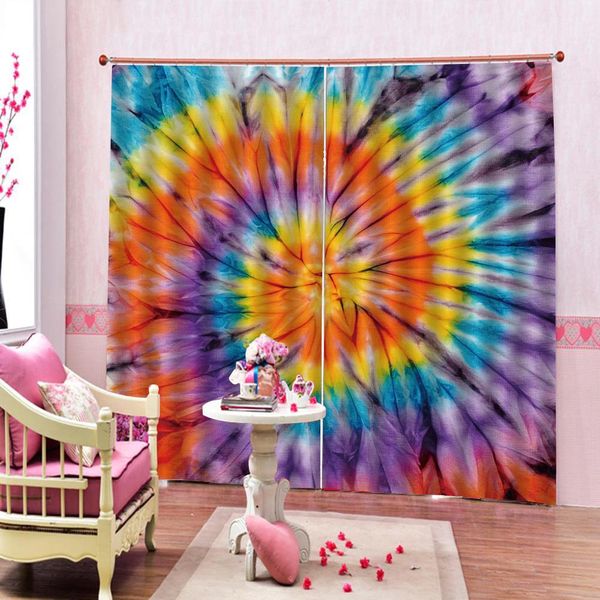 

custom colorful feathers window curtains blackout 3d curtain living room bedroom drapes