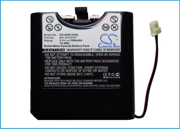 

cameron sino 1500mah аккумулятор nh-2000rdp для sony rdp-xf100ip, xdr-ds12ip
