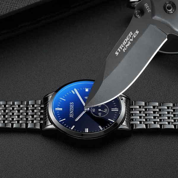 

men watches relogio masculino 2019 new style jenises quartz watch mens date clock erkek saat relogios, Slivery;brown