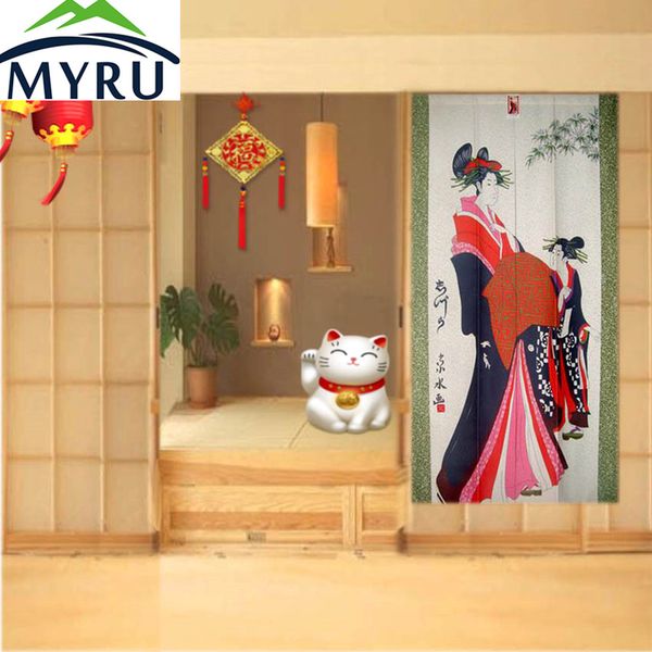 2019 Myru Feng Shui Door Curtain Kitchen Toilet Partition Chinese Japanese Curtain Cloth The Bedroom Door From Bright689 32 36 Dhgate Com