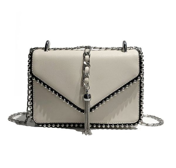 

new rivet single shoulder bag version chain fashion crossbody small square bag ph-cfy20060412